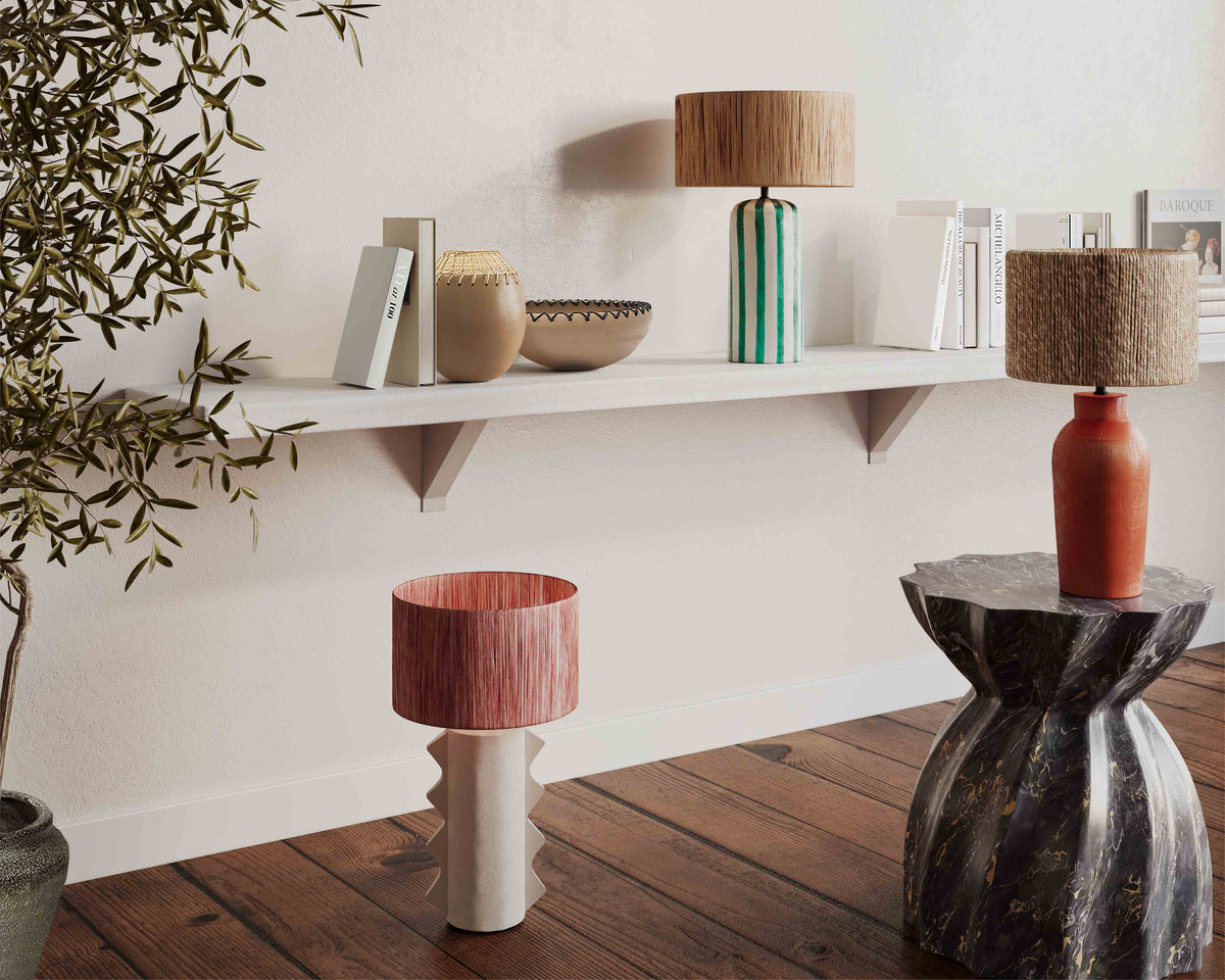 Wild Thing Papier Mache Table Lamp