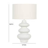 Riviera Cream Textured Table Lamp