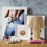 Corrine Beige Linen Table Lamp