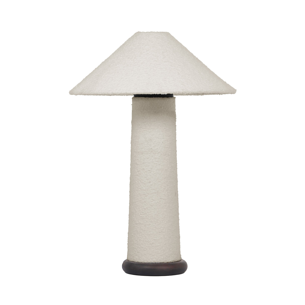 Faith White Boucle Table Lamp