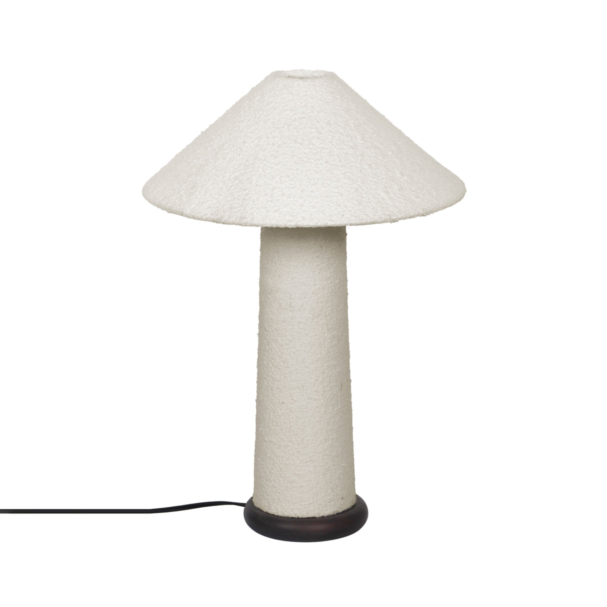 Faith White Boucle Table Lamp