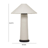 Faith White Boucle Table Lamp