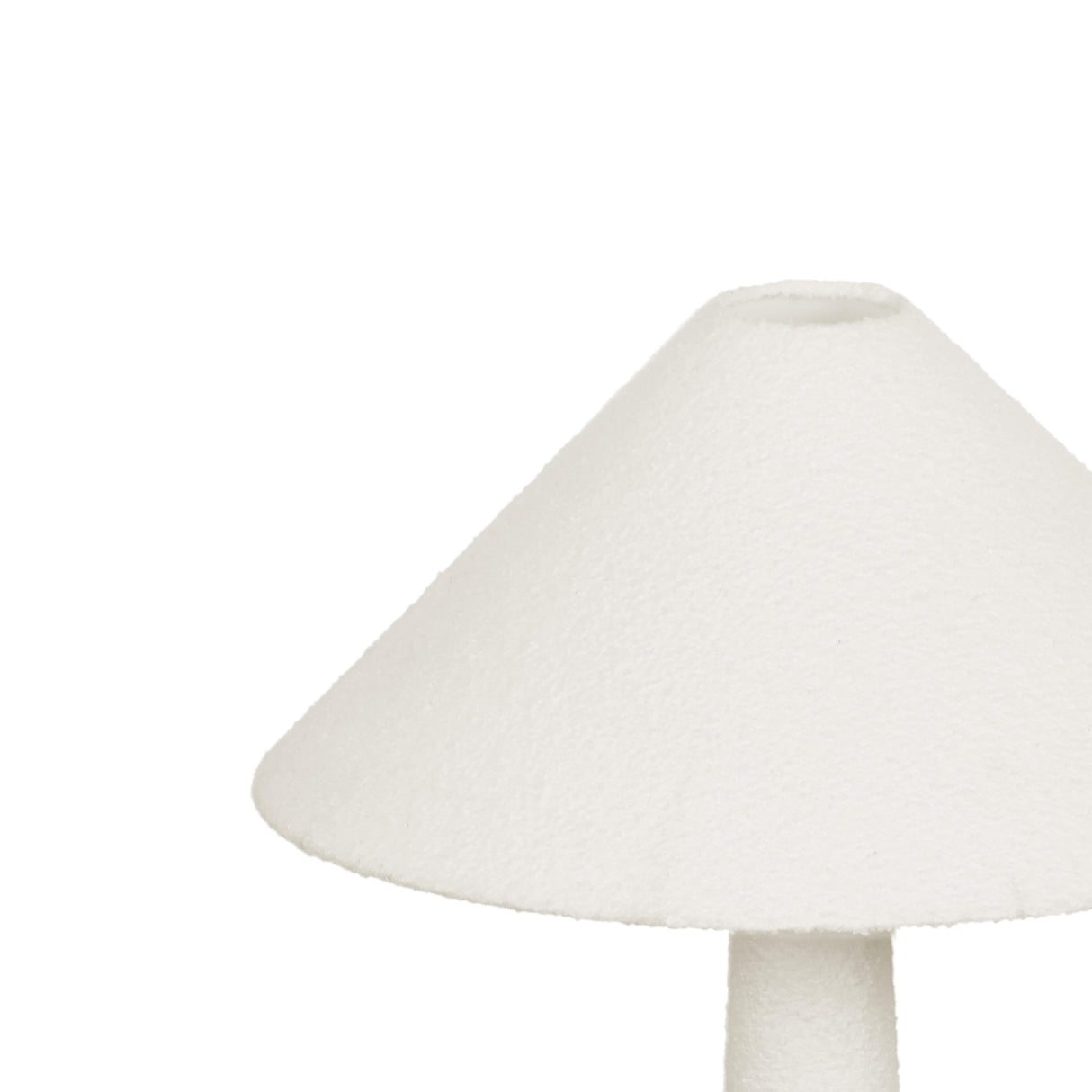 Faith White Boucle Floor Lamp