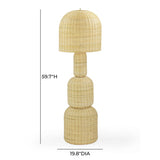 Kootu Natural Rattan Floor Lamp