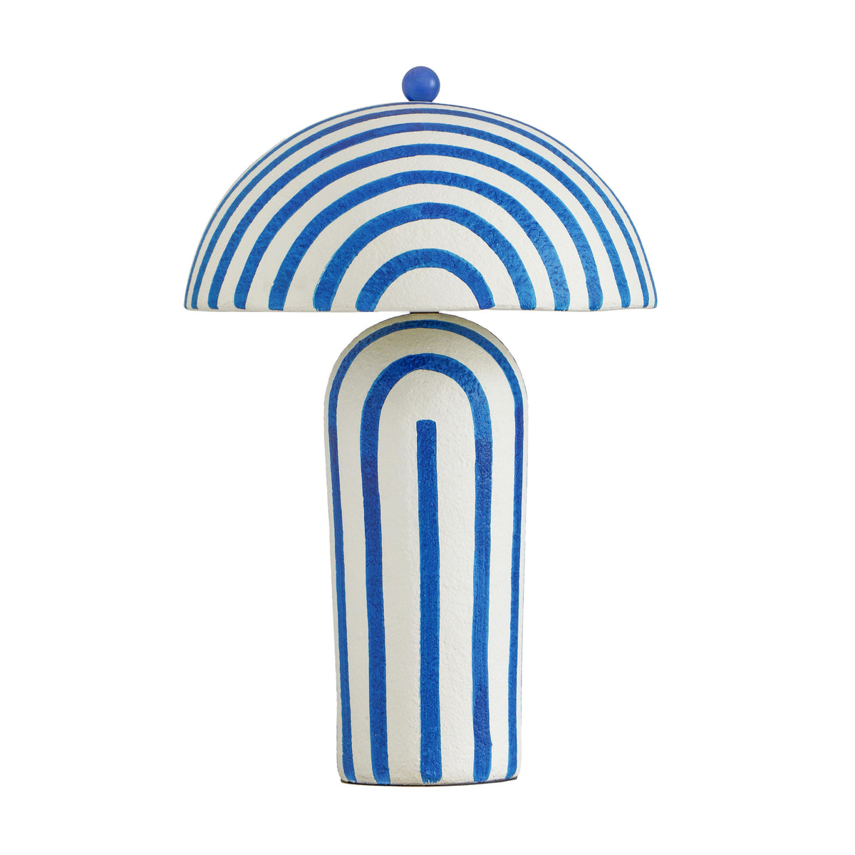 Maiori table lamp accentuating contemporary credenza vignette