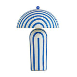 Maiori table lamp accentuating contemporary credenza vignette