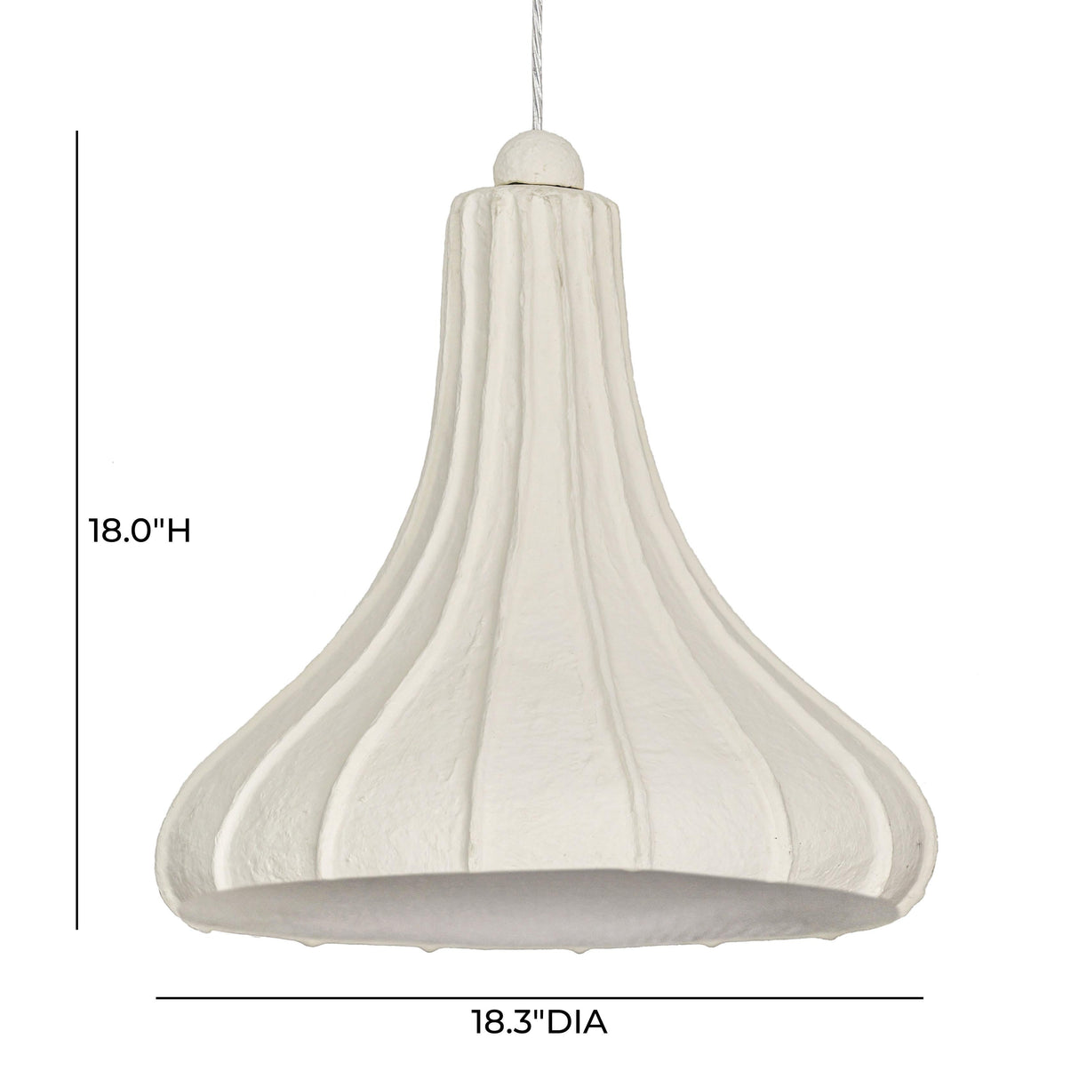 Looma Cotton Mache Pendant Lamp