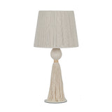 Samba White Cotton Table Lamp - View 1