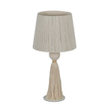 Samba White Cotton Table Lamp - View 3
