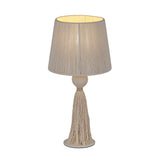 Samba White Cotton Table Lamp - View 4