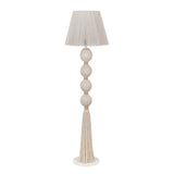Samba White Cotton Floor Lamp - View 1