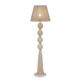 Samba White Cotton Floor Lamp - View 3