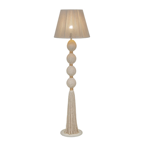 Samba White Cotton Floor Lamp - View 3