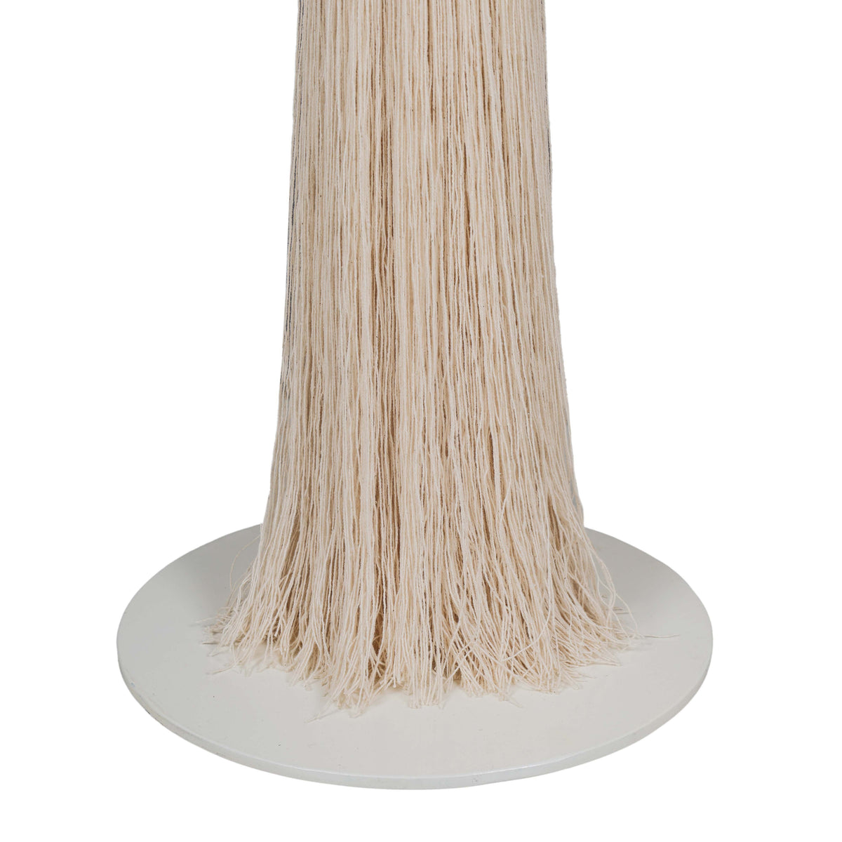 Samba White Cotton Floor Lamp - View 5