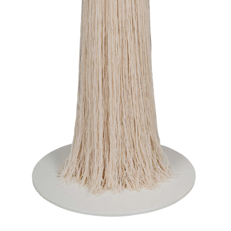 Samba White Cotton Floor Lamp - View 5