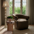 Samba White Cotton Floor Lamp - View 1