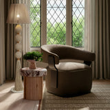 Samba White Cotton Floor Lamp - View 2