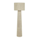 Tapered Natural Chenille Fiber Floor Lamp - View 1