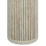 Tapered Natural Chenille Fiber Floor Lamp - View 5