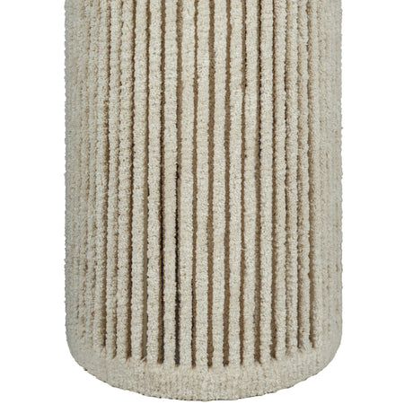 Tapered Natural Chenille Fiber Floor Lamp - View 5
