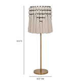 Tutu Cream Cotton Tasseled Floor Lamp - View 6