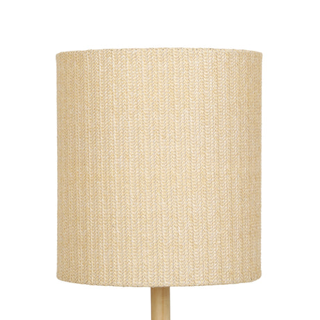 Lamia Natural Burl and Raffia Contract-Grade Table Lamp - View 5