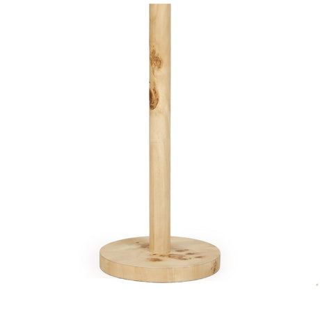 Lamia Natural Burl and Raffia Contract-Grade Table Lamp - View 6