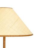Keria Natural Vegan Leather and Raffia Contract-Grade Floor Lamp - View 6