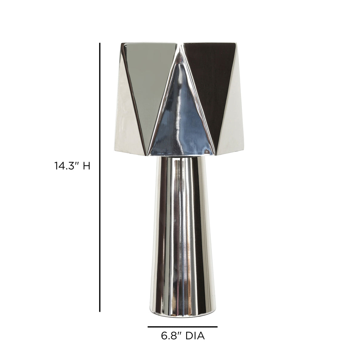 Polished Nickel Table Lamp - View 6