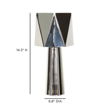 Polished Nickel Table Lamp - View 6
