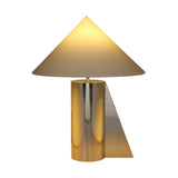 Geo Angled Chrome Table Lamp - View 3