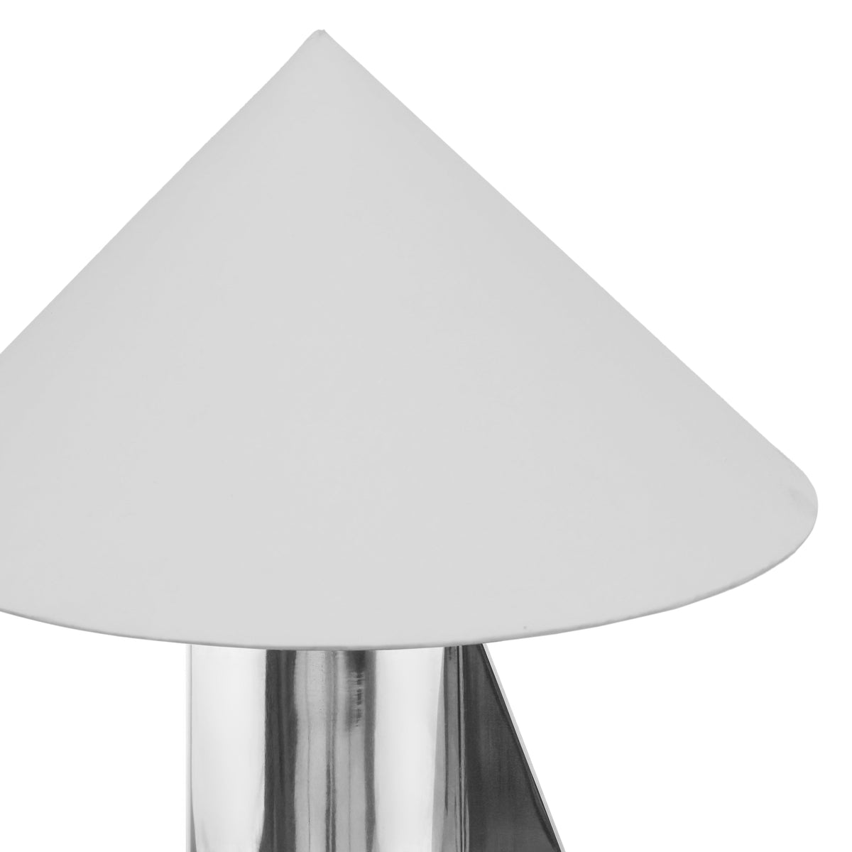 Geo Angled Chrome Table Lamp - View 5