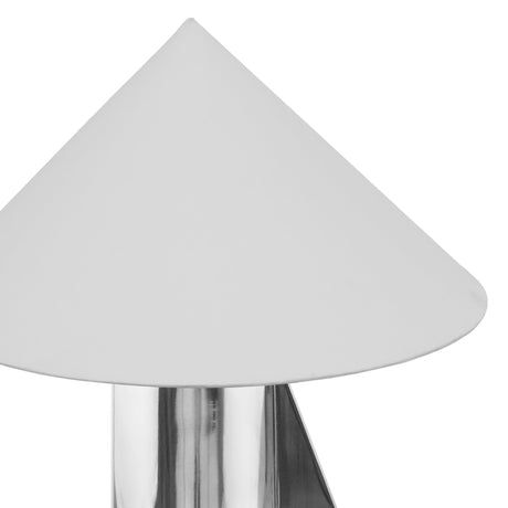 Geo Angled Chrome Table Lamp - View 5