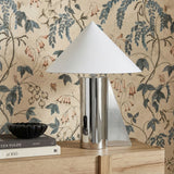 Geo Angled Chrome Table Lamp - View 2