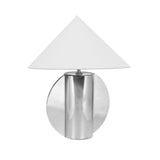 Geo Semi-Circled Chrome Table Lamp - View 4
