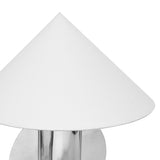Geo Semi-Circled Chrome Table Lamp - View 5