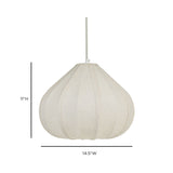Zubeda Cotton Teardrop Pendant Lamp - View 6