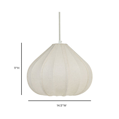 Zubeda Cotton Teardrop Pendant Lamp - View 6