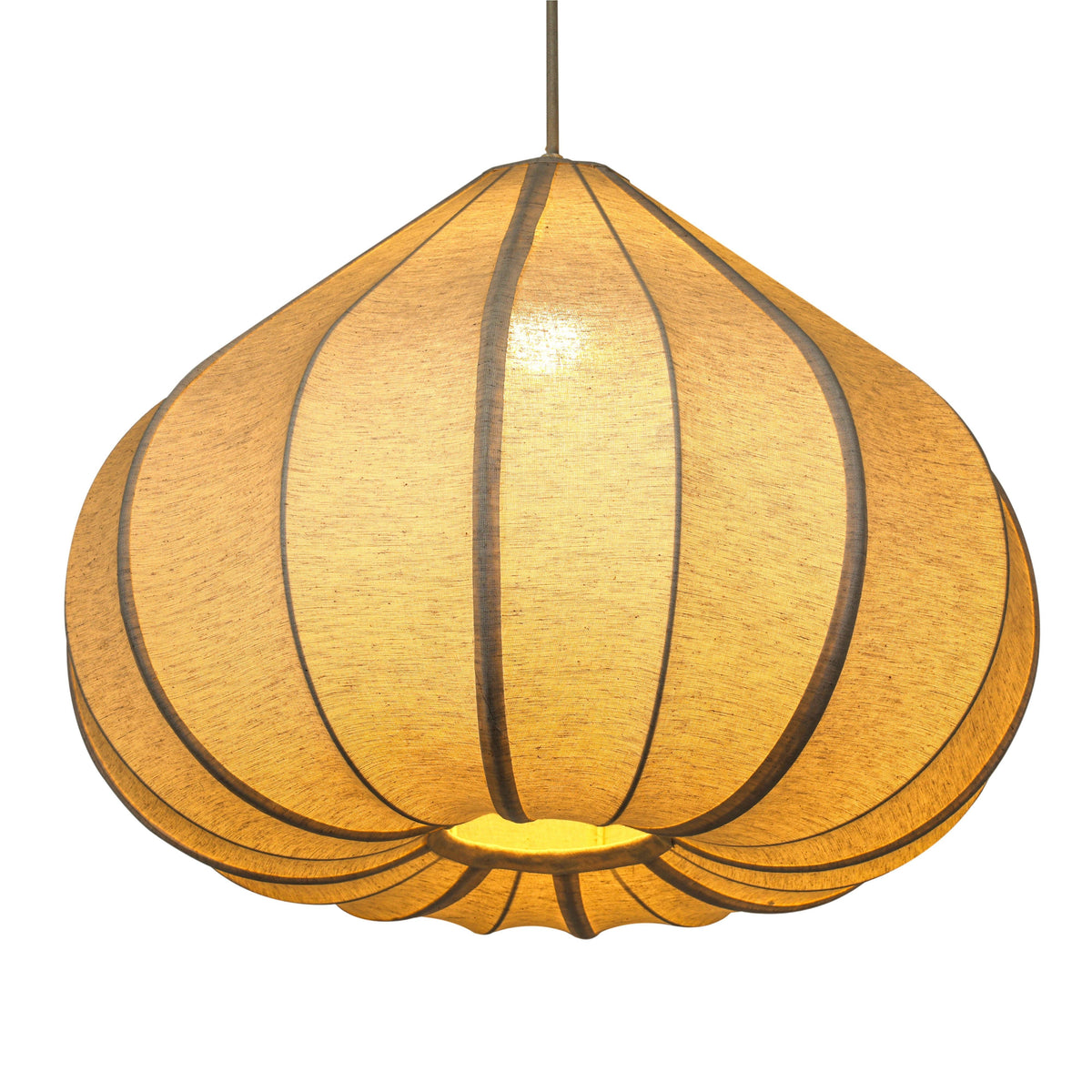 Zubeda Cotton Teardrop Pendant Lamp - View 9