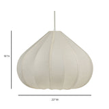 Zubeda Cotton Teardrop Pendant Lamp - View 12