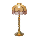 Buchanan Jute Fringed Scalloped Table Lamp - View 3