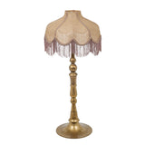 Buchanan Jute Fringed Scalloped Table Lamp - View 4