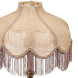 Buchanan Jute Fringed Scalloped Table Lamp - View 5
