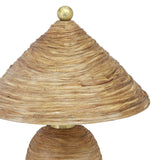 Coco Natural Coconut Fiber Pointed Table Lamp - View 5