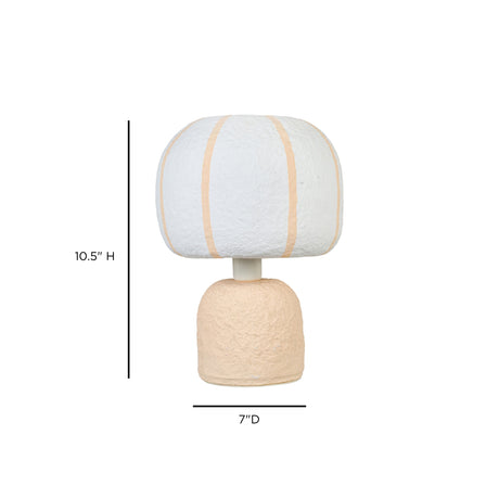 Margate Cotton Mache Table Lamp - View 12
