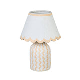 Blum Scalloped Cotton Mache Table Lamp - View 4