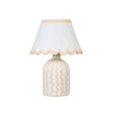 Blum Scalloped Cotton Mache Table Lamp - View 1