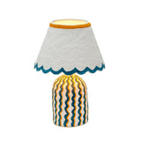 Blum Scalloped Cotton Mache Table Lamp - View 9