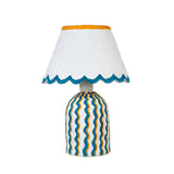 Blum Scalloped Cotton Mache Table Lamp - View 7