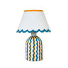 Blum Scalloped Cotton Mache Table Lamp - View 7